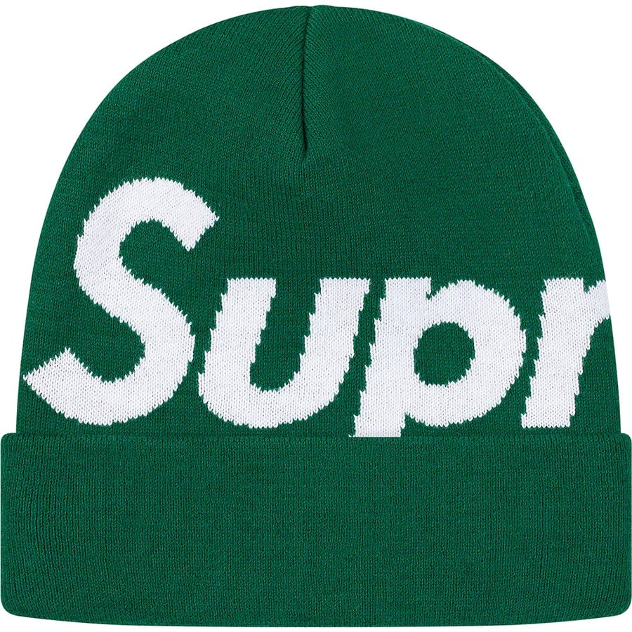 Details on Big Logo Beanie Green from fall winter
                                                    2019 (Price is $40)