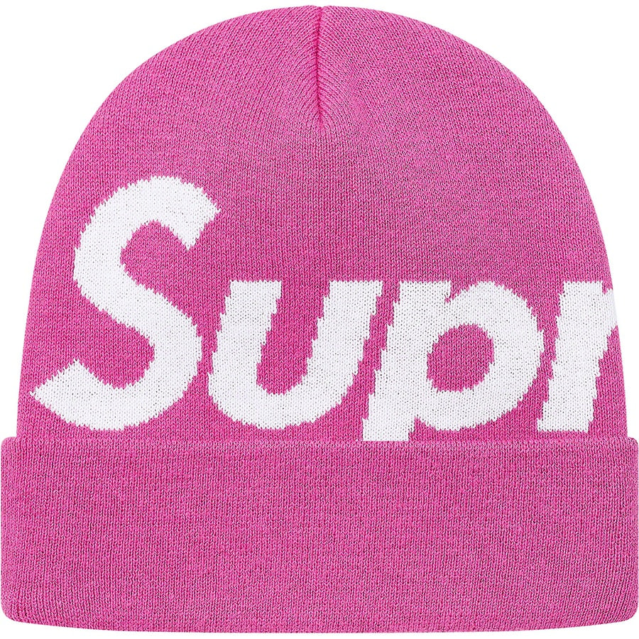 Details on Big Logo Beanie Magenta from fall winter 2019 (Price is $40)