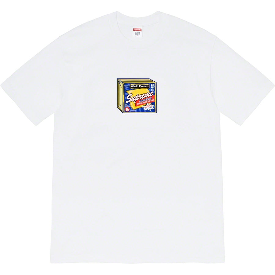 Details on Cheese Tee White from fall winter
                                                    2019 (Price is $38)