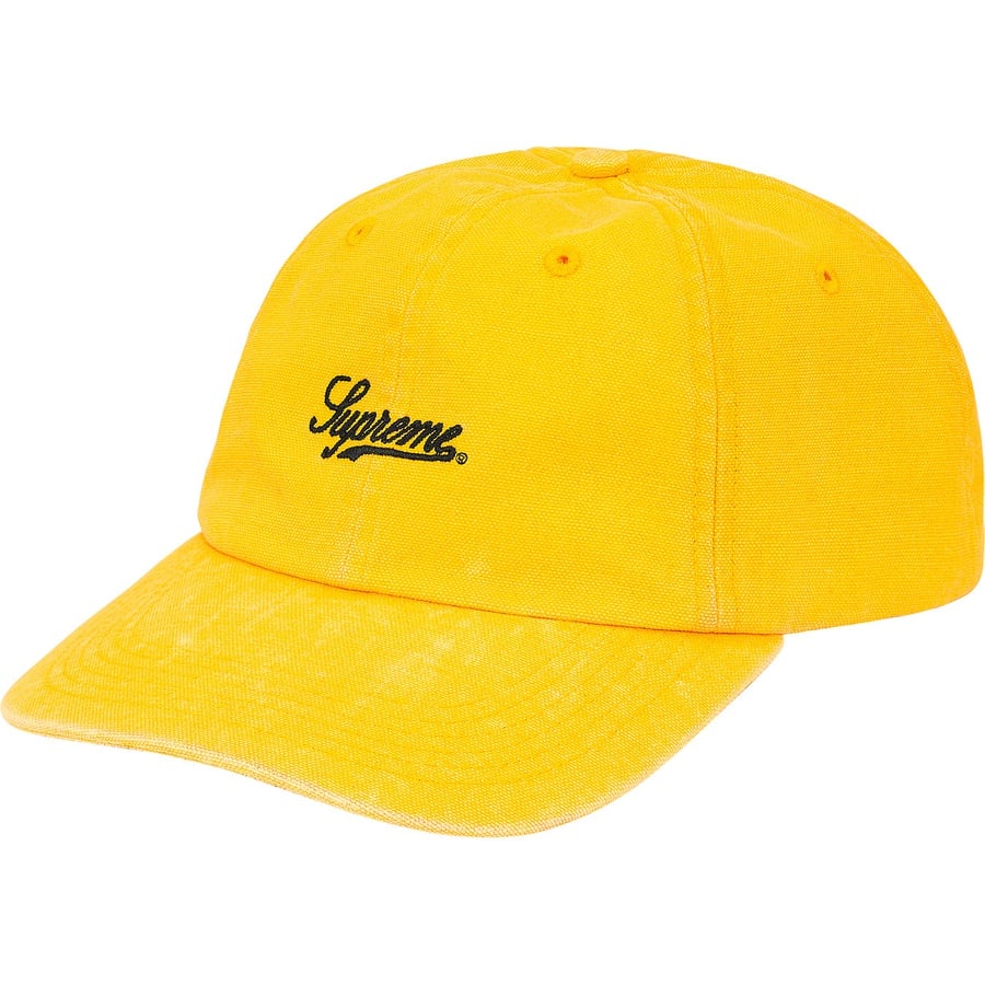 Supreme Script Logo 6-Panel (FW19) - Gold - $48