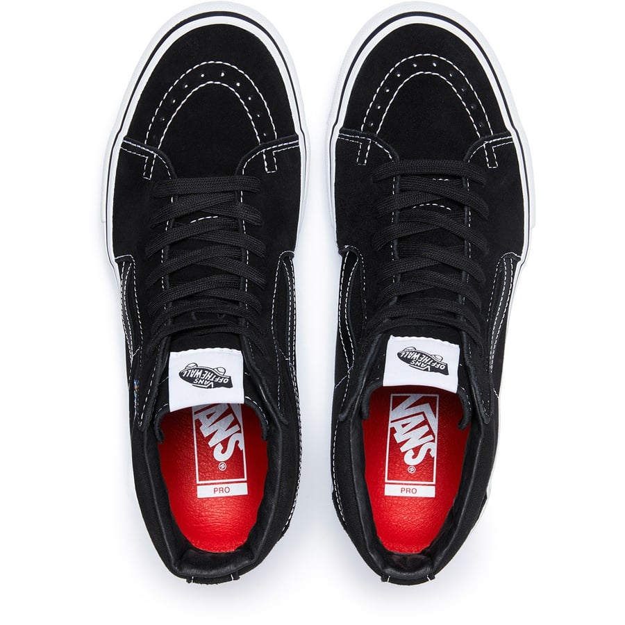 Details on Supreme Vans FTW Sk8-Hi Black from fall winter
                                                    2019 (Price is $110)