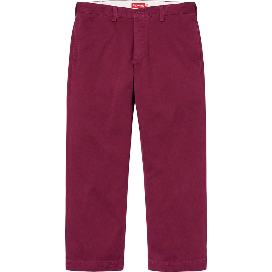 Details on Crown Chino Pant Dark Cranberry from fall winter 2019 (Price is $148)