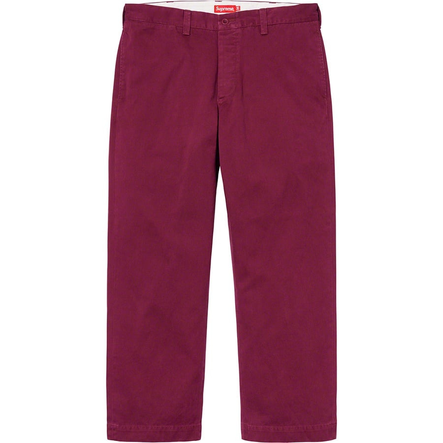 Details on Crown Chino Pant Dark Cranberry from fall winter
                                                    2019 (Price is $148)