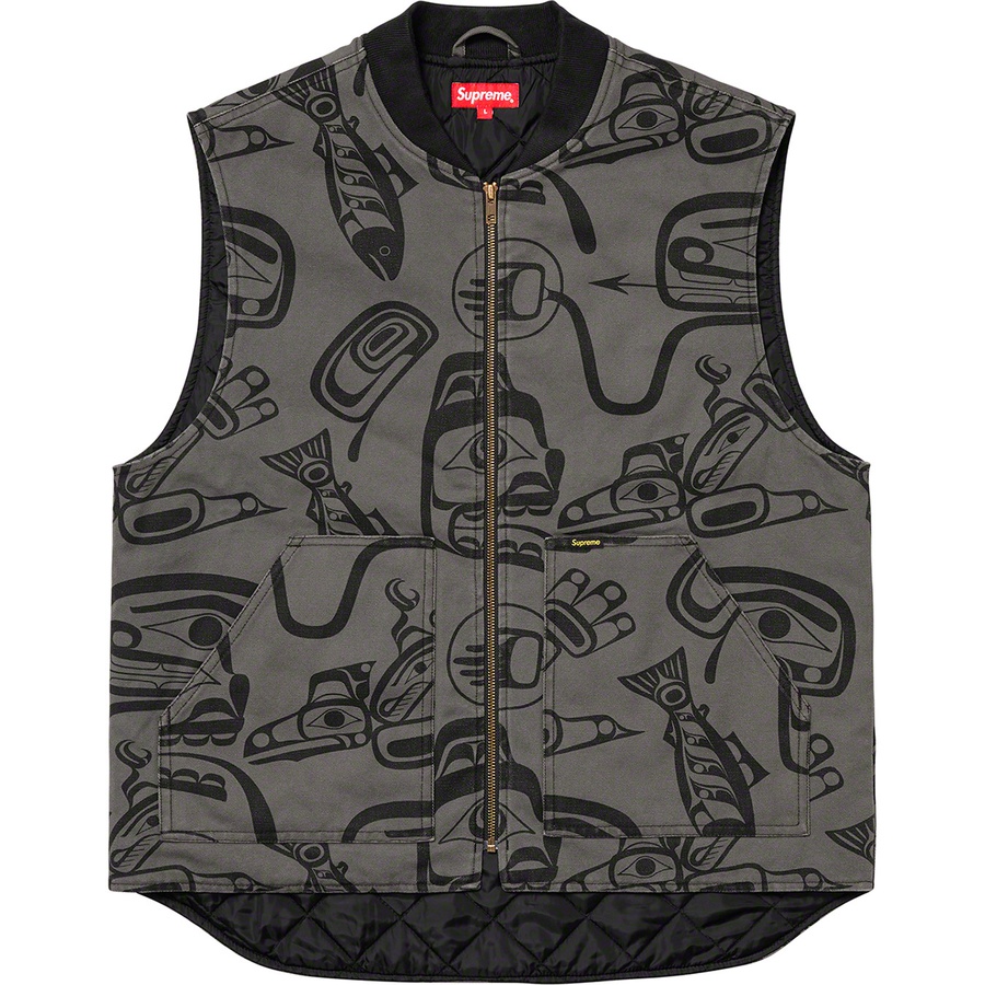 Details on Haida Work Vest Grey from fall winter 2019 (Price is $158)