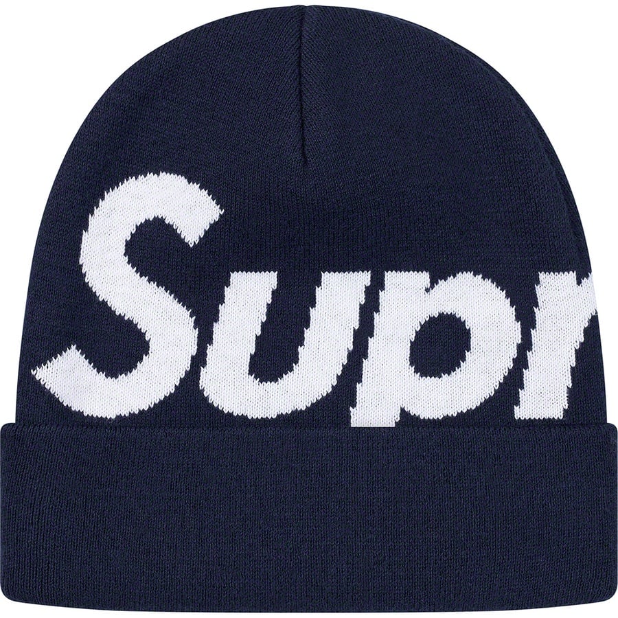 Details on Big Logo Beanie Navy from fall winter
                                                    2019 (Price is $40)