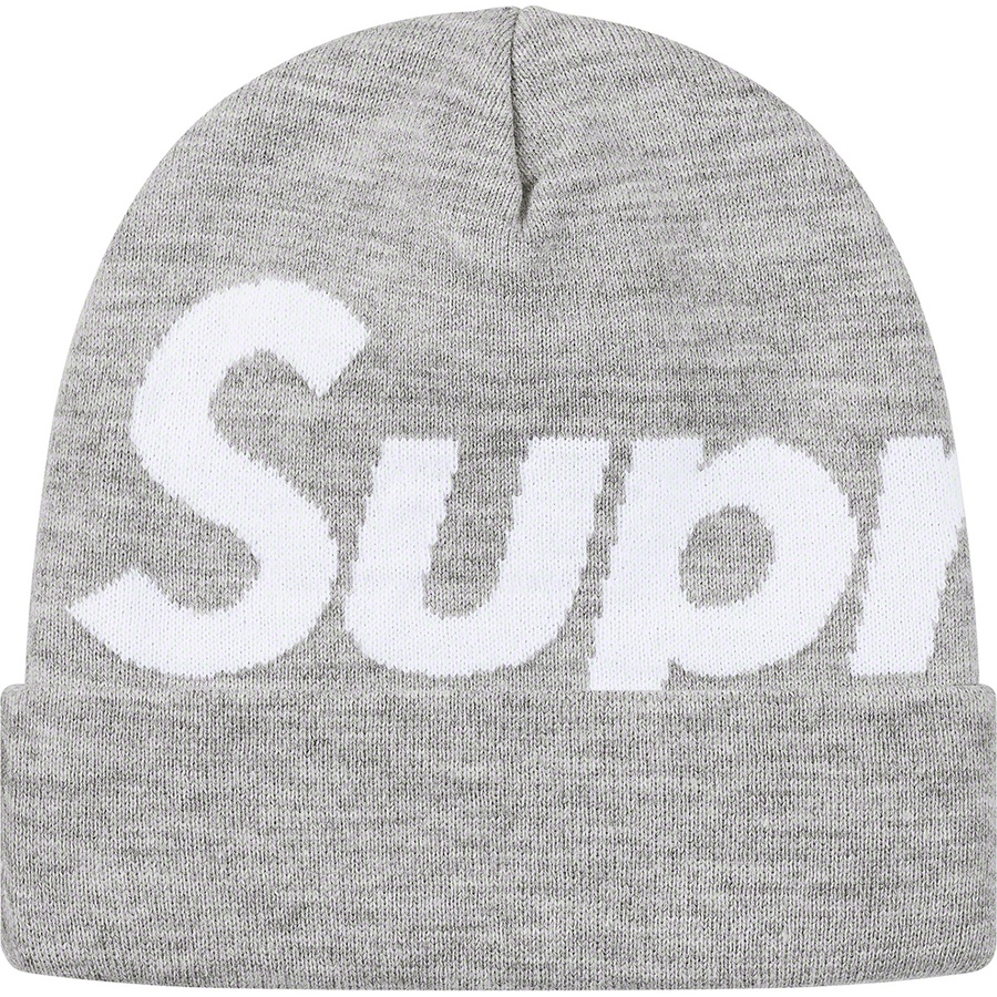 Details on Big Logo Beanie Heather Grey from fall winter 2019 (Price is $40)