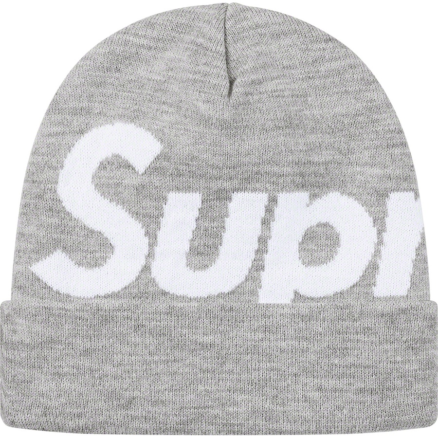 Details on Big Logo Beanie Heather Grey from fall winter
                                                    2019 (Price is $40)