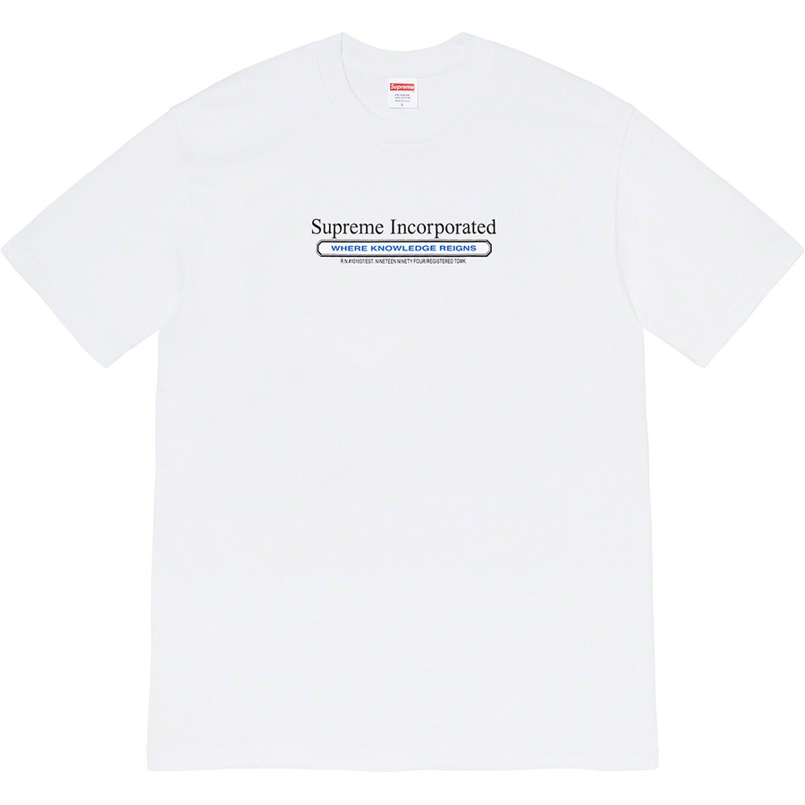 Details on Inc. Tee White from fall winter 2019 (Price is $38)