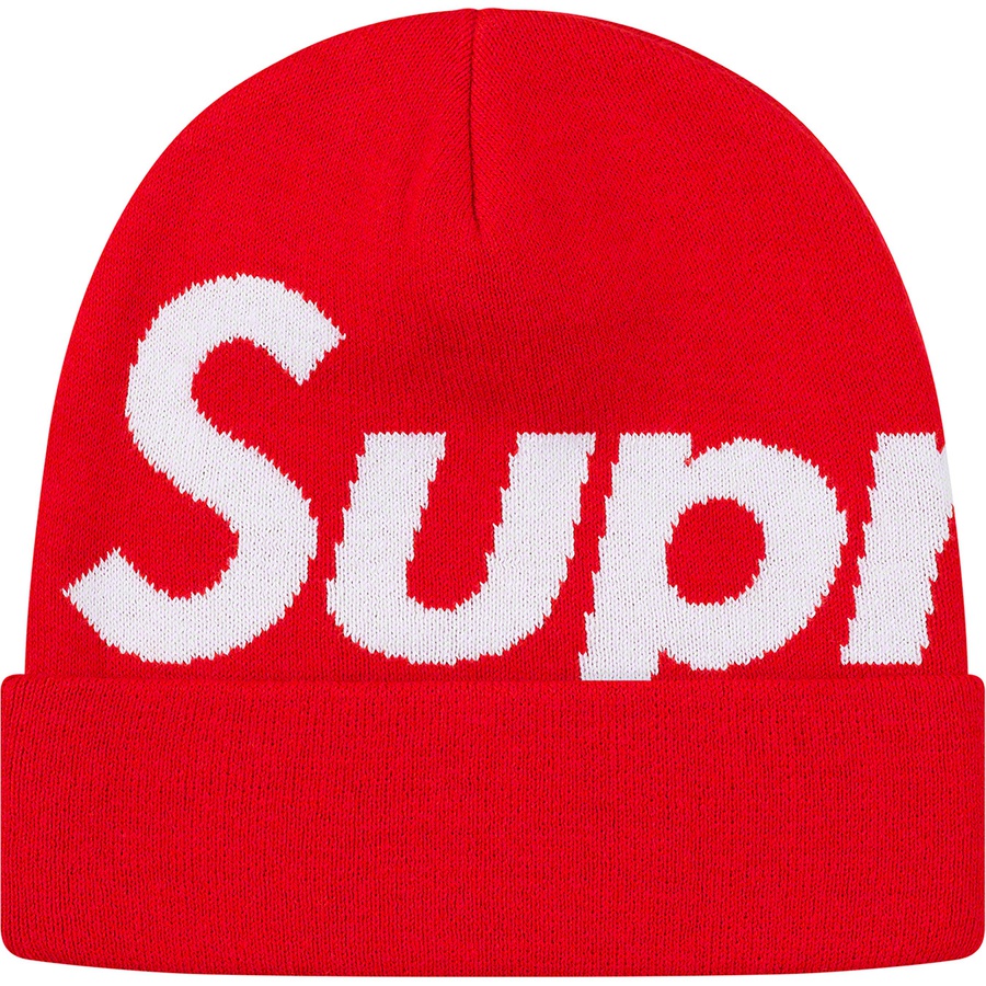 Details on Big Logo Beanie Red from fall winter 2019 (Price is $40)