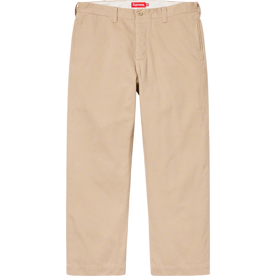 Supreme Crown Chino Pant (FW19) - Khaki - $148