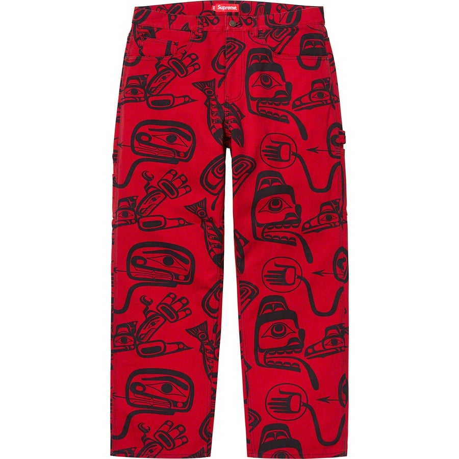 Details on Painter Pant Red Haida from fall winter
                                                    2019 (Price is $158)