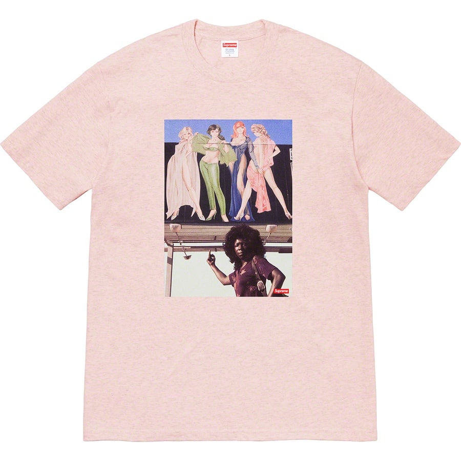 Details on American Picture Tee Heather Light Pink from fall winter
                                                    2019 (Price is $38)