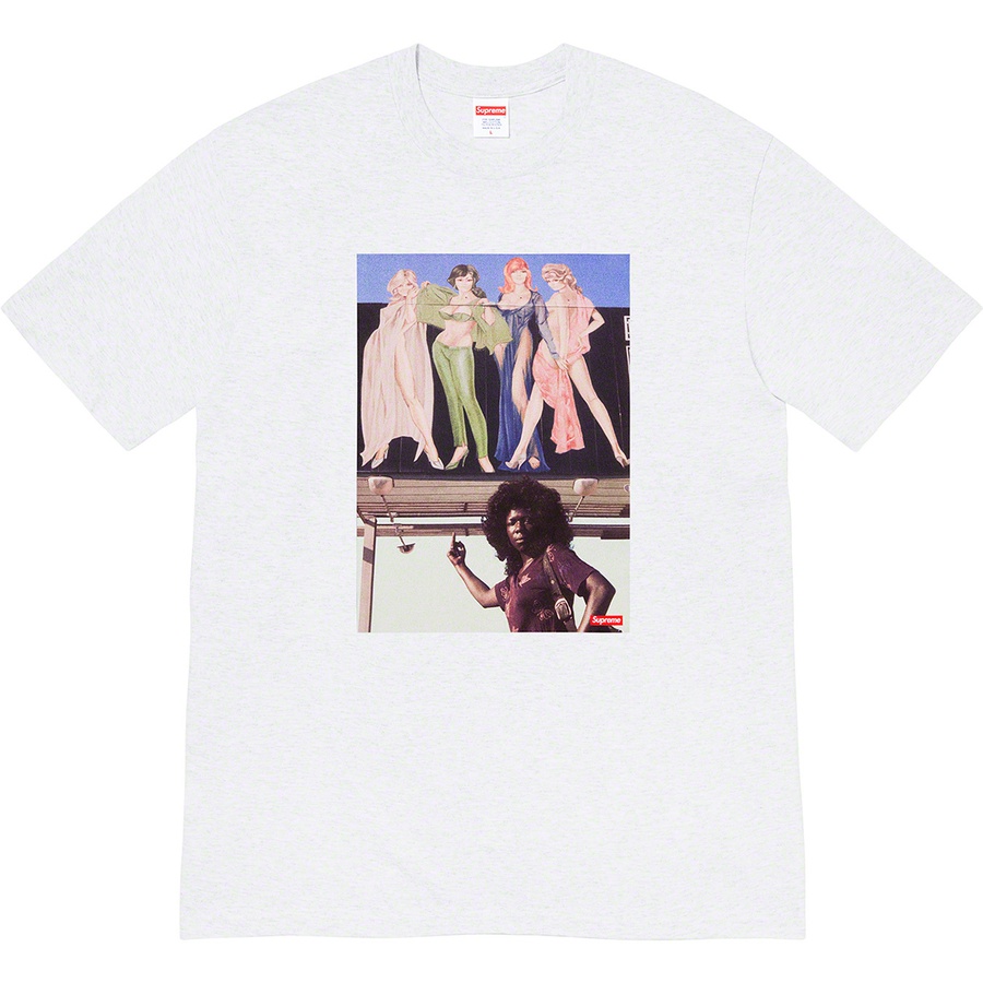 Supreme American Picture Tee (FW19) - Ash Grey - $38