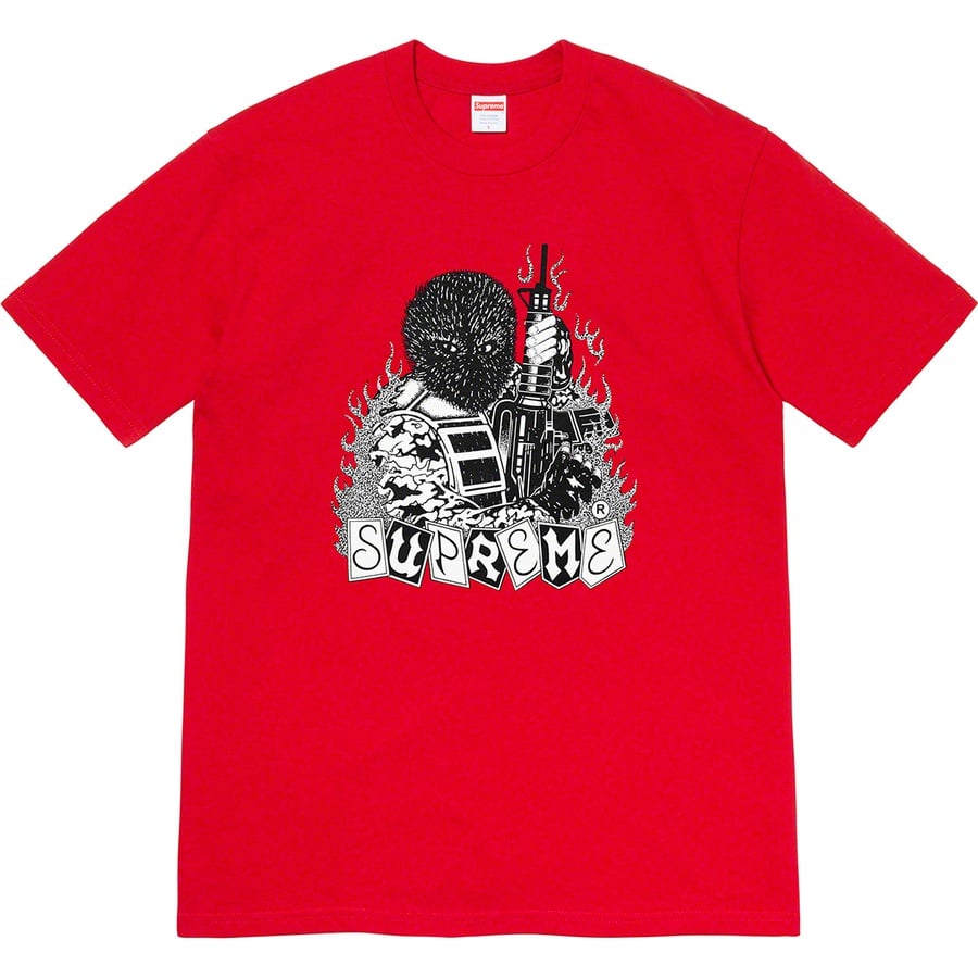 Details on Mercenary Tee Red from fall winter
                                                    2019 (Price is $38)