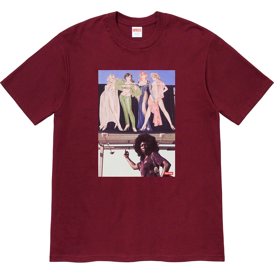 Details on American Picture Tee Burgundy from fall winter
                                                    2019 (Price is $38)