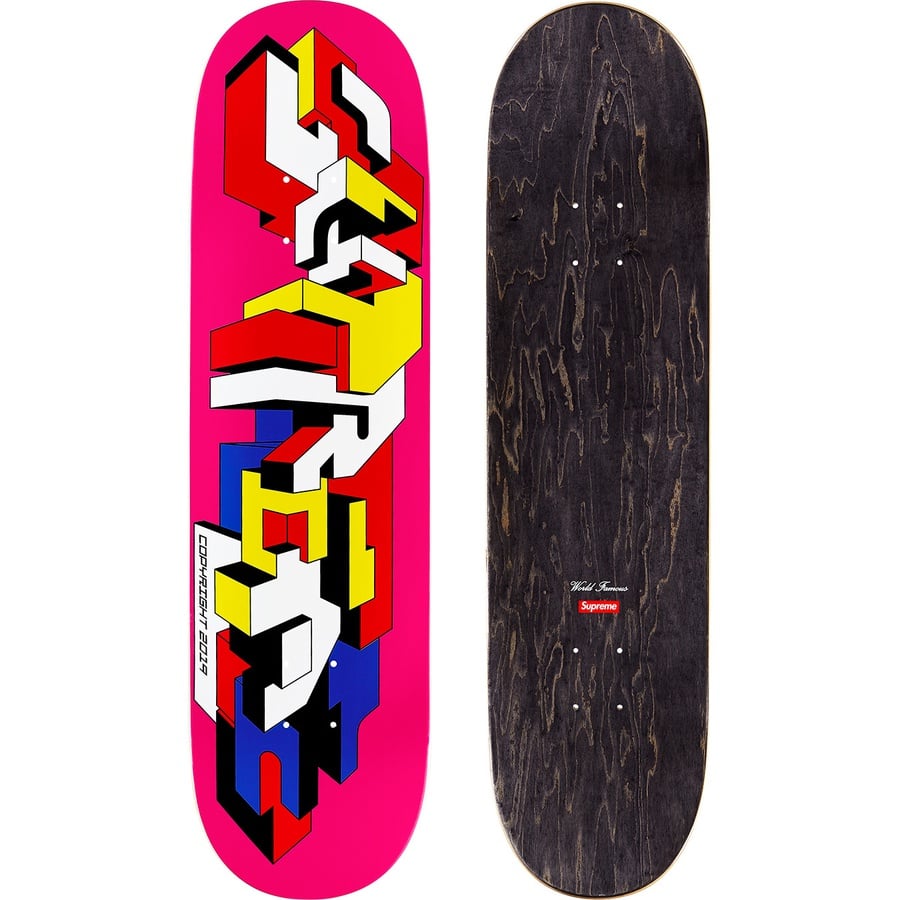 Details on Delta Logo Skateboard Magenta - 8.375" x 32.125"  from fall winter
                                                    2019 (Price is $50)