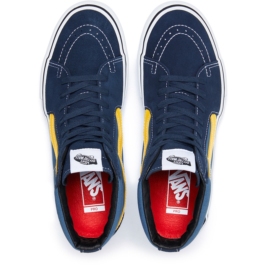 Details on Supreme Vans FTW Sk8-Hi Navy from fall winter
                                                    2019 (Price is $110)