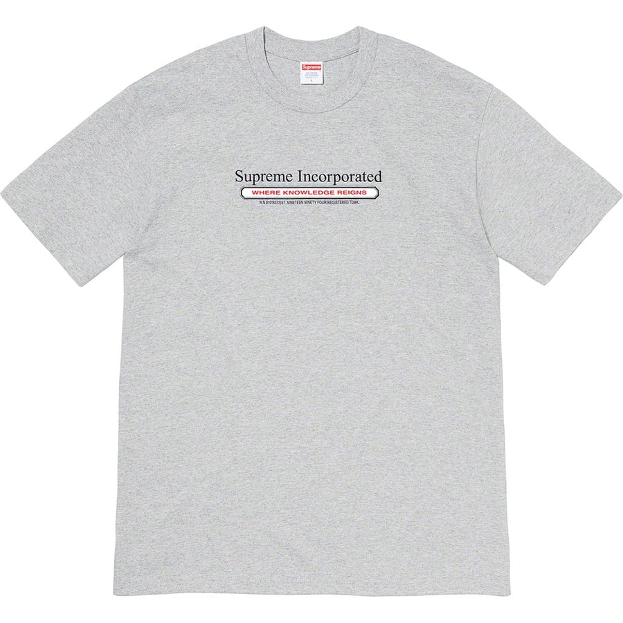 Details on Inc. Tee Heather Grey from fall winter 2019 (Price is $38)