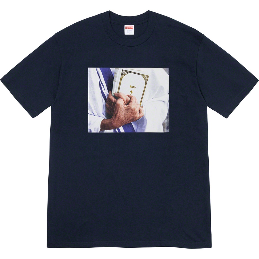 Details on Bible Tee Navy from fall winter
                                                    2019 (Price is $38)