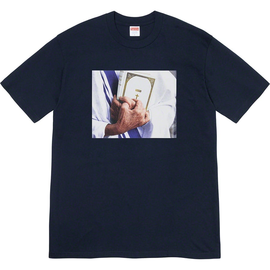 Details on Bible Tee Navy from fall winter
                                                    2019 (Price is $38)