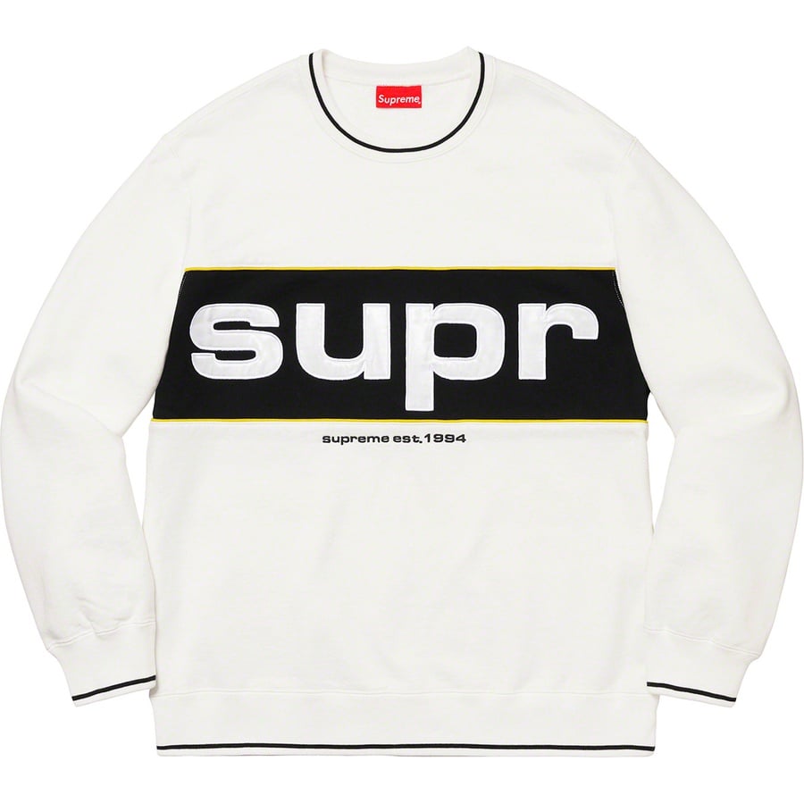 Details on Piping Crewneck White from fall winter
                                                    2019 (Price is $138)