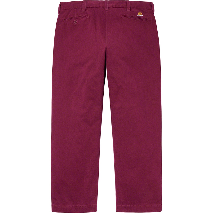 Details on Crown Chino Pant Dark Cranberry from fall winter 2019 (Price is $148)
