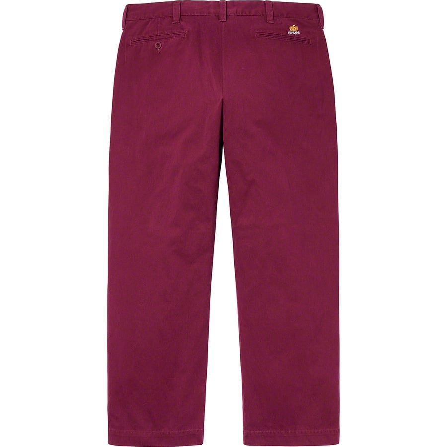 Details on Crown Chino Pant Dark Cranberry from fall winter
                                                    2019 (Price is $148)