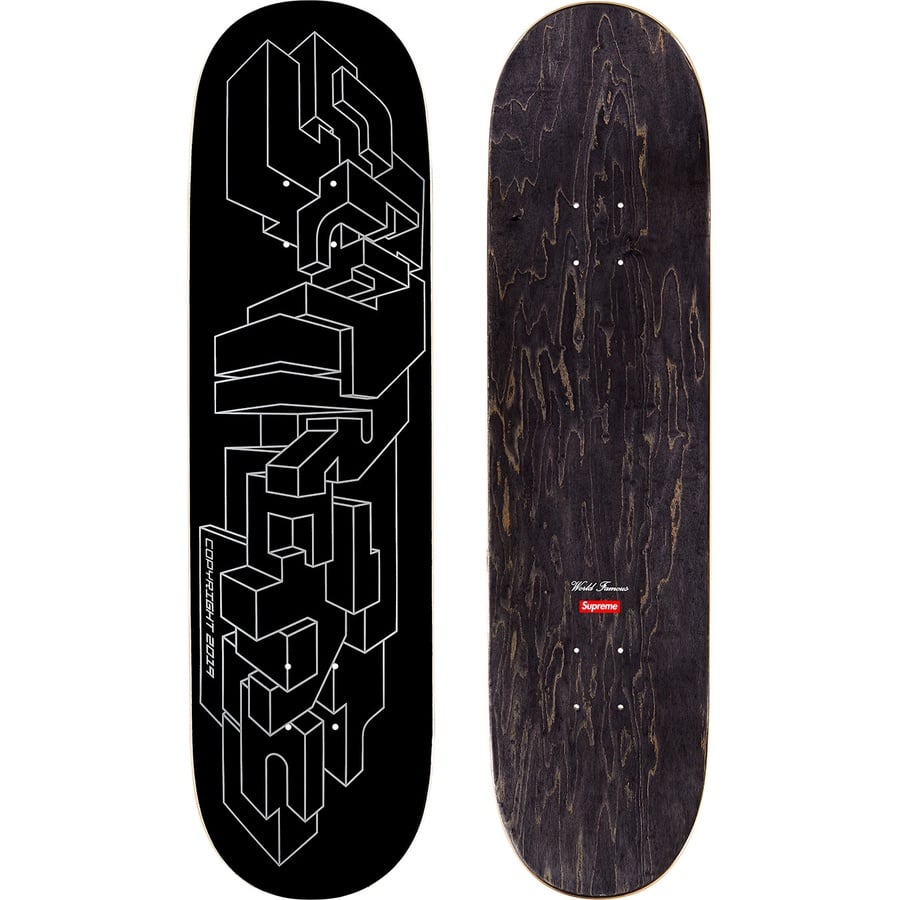 Details on Delta Logo Skateboard Black - 8.5" x 32.25" from fall winter
                                                    2019 (Price is $50)