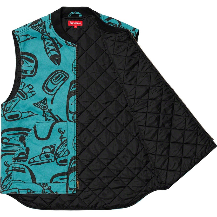 Details on Haida Work Vest Teal from fall winter 2019 (Price is $158)
