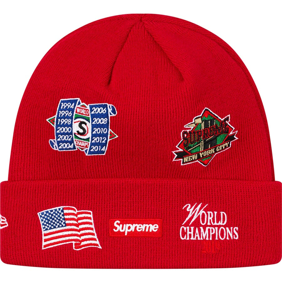 Supreme New Era Beanie (Championship) Red