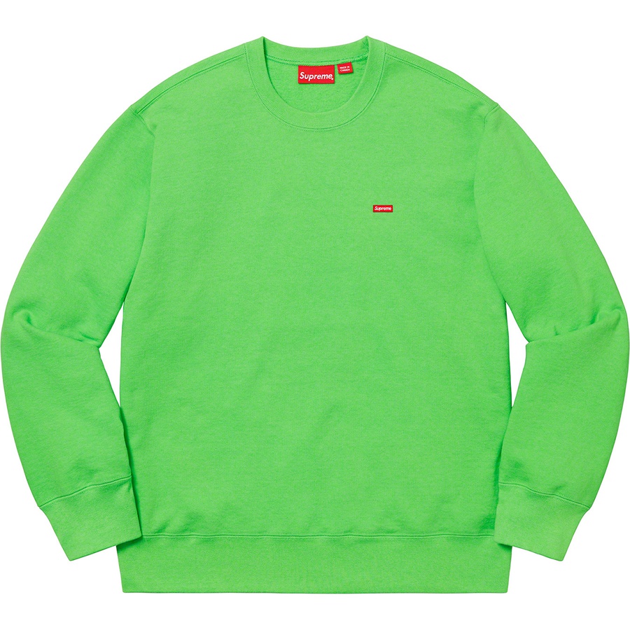 Details on Small Box Crewneck Bright Green from fall winter
                                                    2019 (Price is $138)