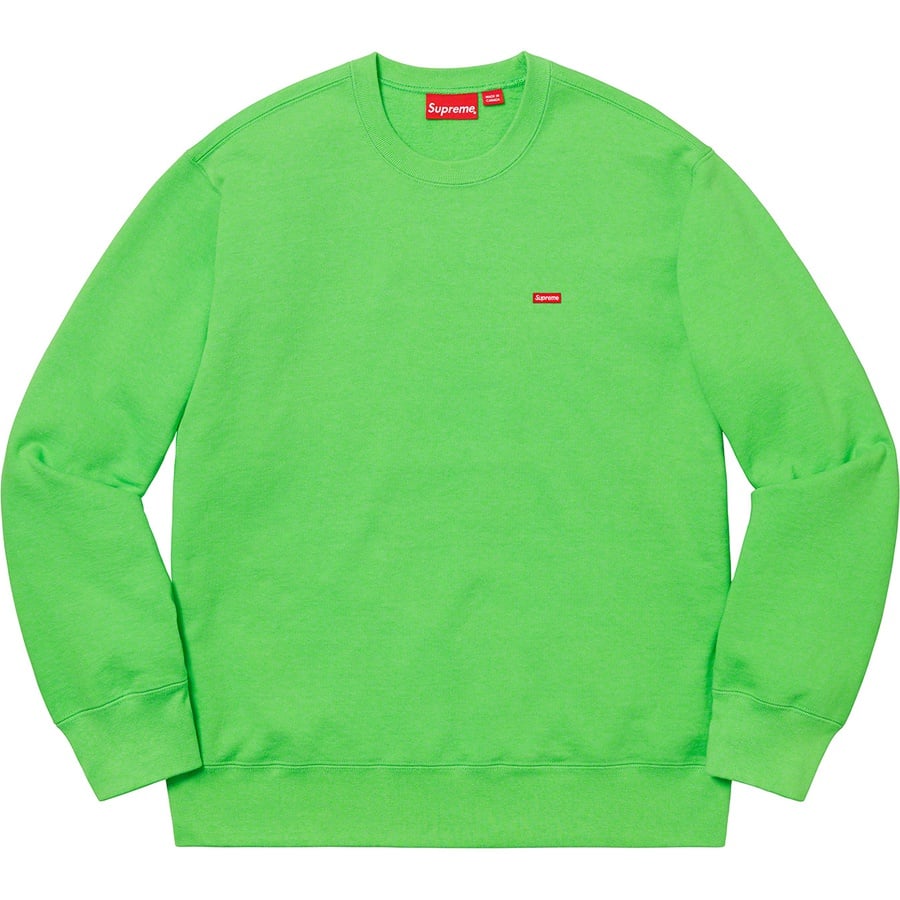 Details on Small Box Crewneck Bright Green from fall winter
                                                    2019 (Price is $138)