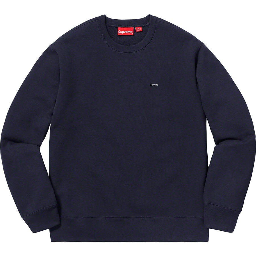 Details on Small Box Crewneck Navy from fall winter 2019 (Price is $138)