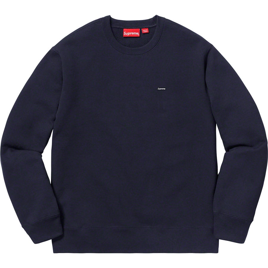 Details on Small Box Crewneck Navy from fall winter
                                                    2019 (Price is $138)