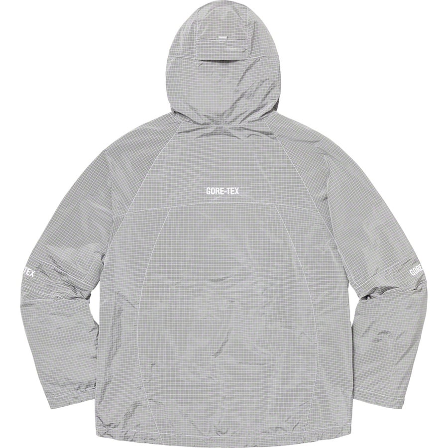 Details on GORE-TEX Contrast Stitch Anorak Silver from fall winter 2019 (Price is $368)