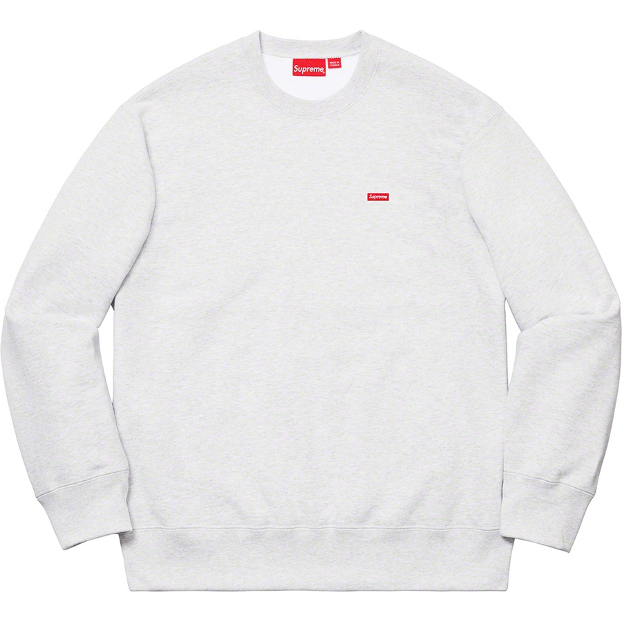 Details on Small Box Crewneck Ash Grey from fall winter 2019 (Price is $138)