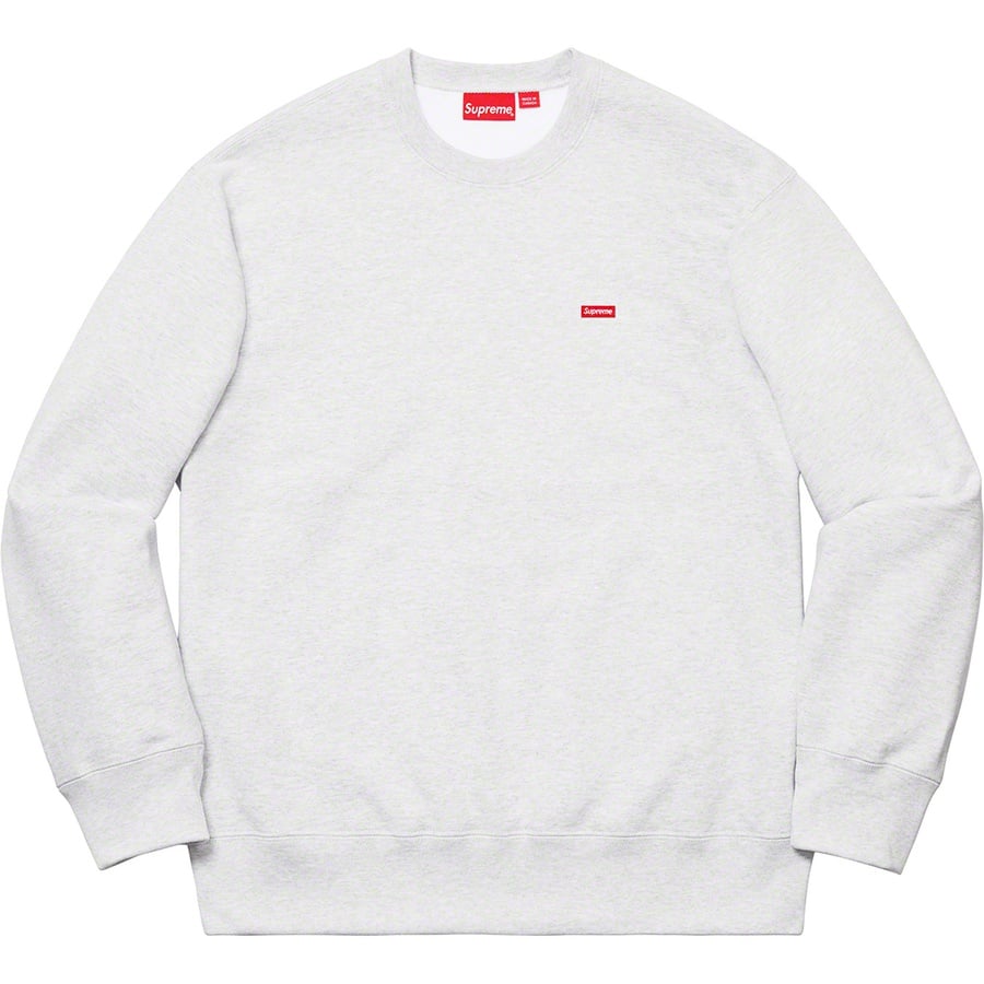 Details on Small Box Crewneck Ash Grey from fall winter
                                                    2019 (Price is $138)