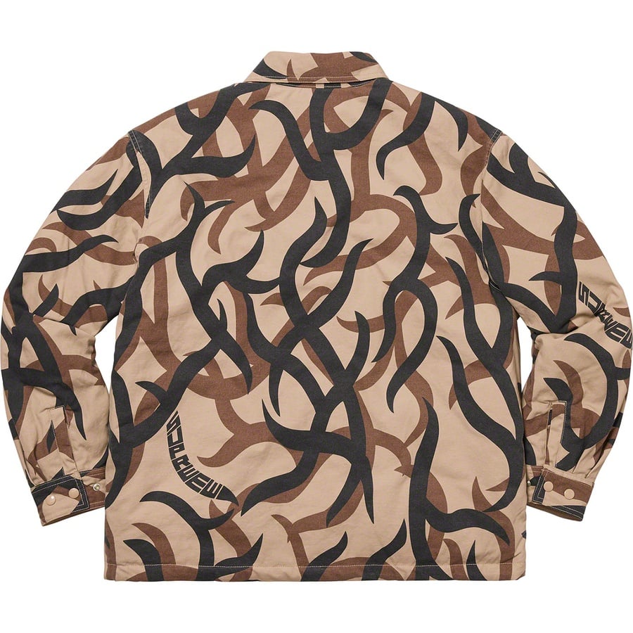 Details on Reversible Puffy Work Jacket Tan Tribal Camo from fall winter
                                                    2019 (Price is $218)