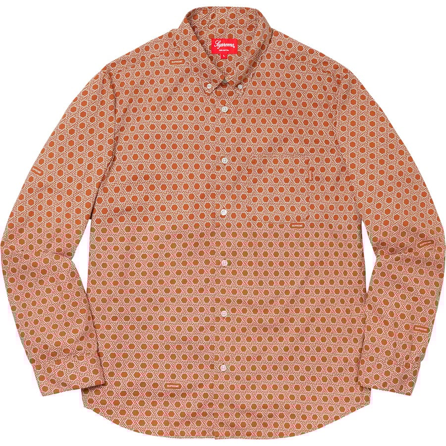 Supreme Monogram Shirt (FW19) - Dark Orange - $128