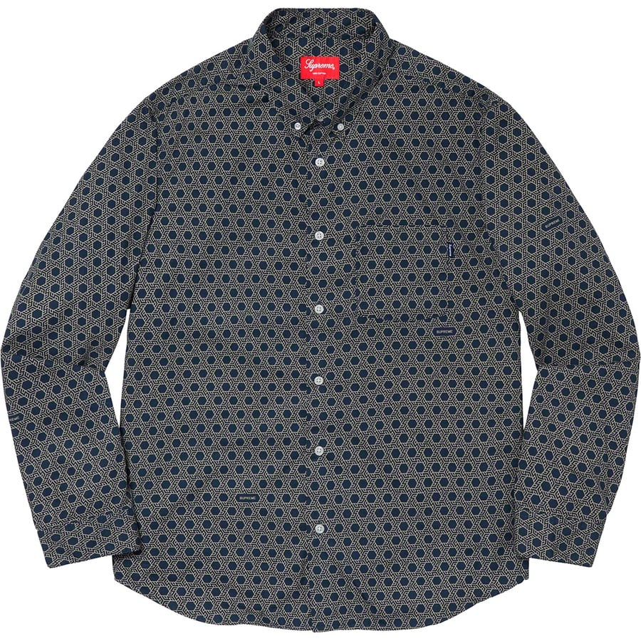 Details on Monogram Shirt Navy from fall winter
                                                    2019 (Price is $128)