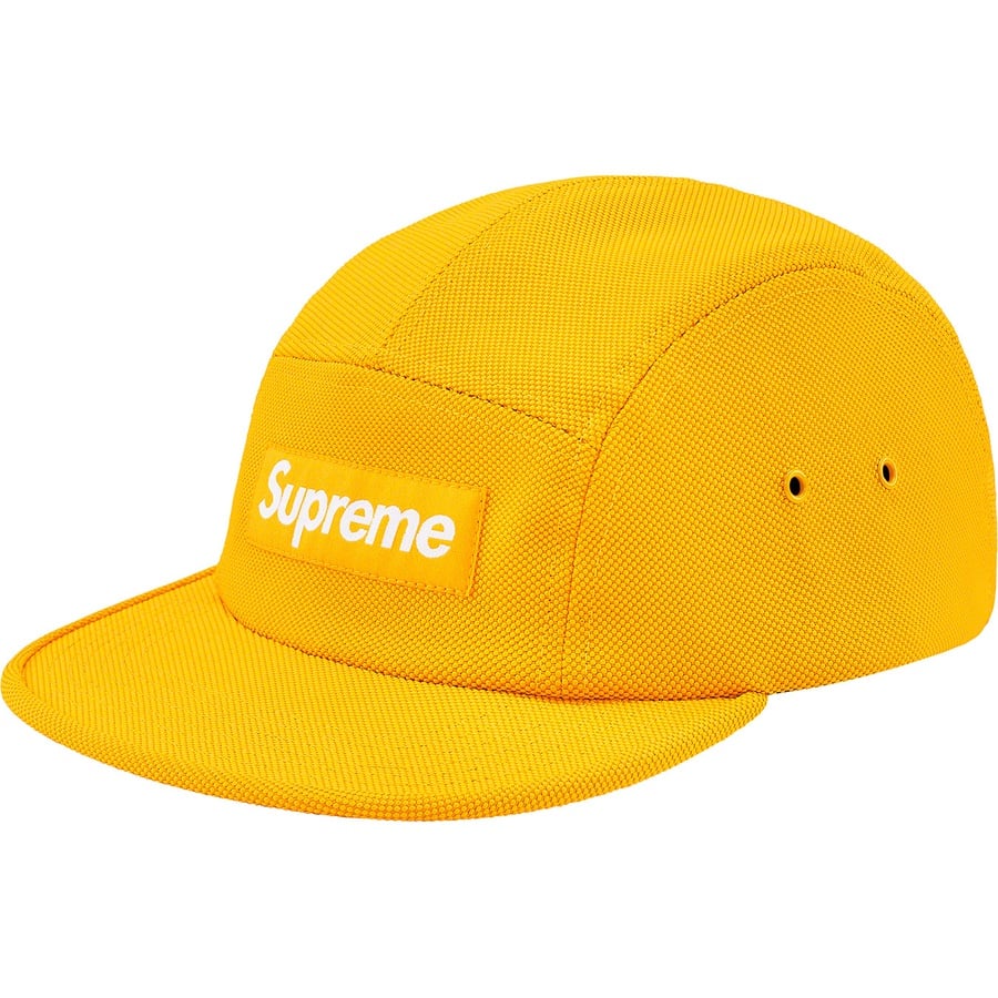 Details on Ballistic Nylon Camp Cap Yellow from fall winter 2019 (Price is $48)