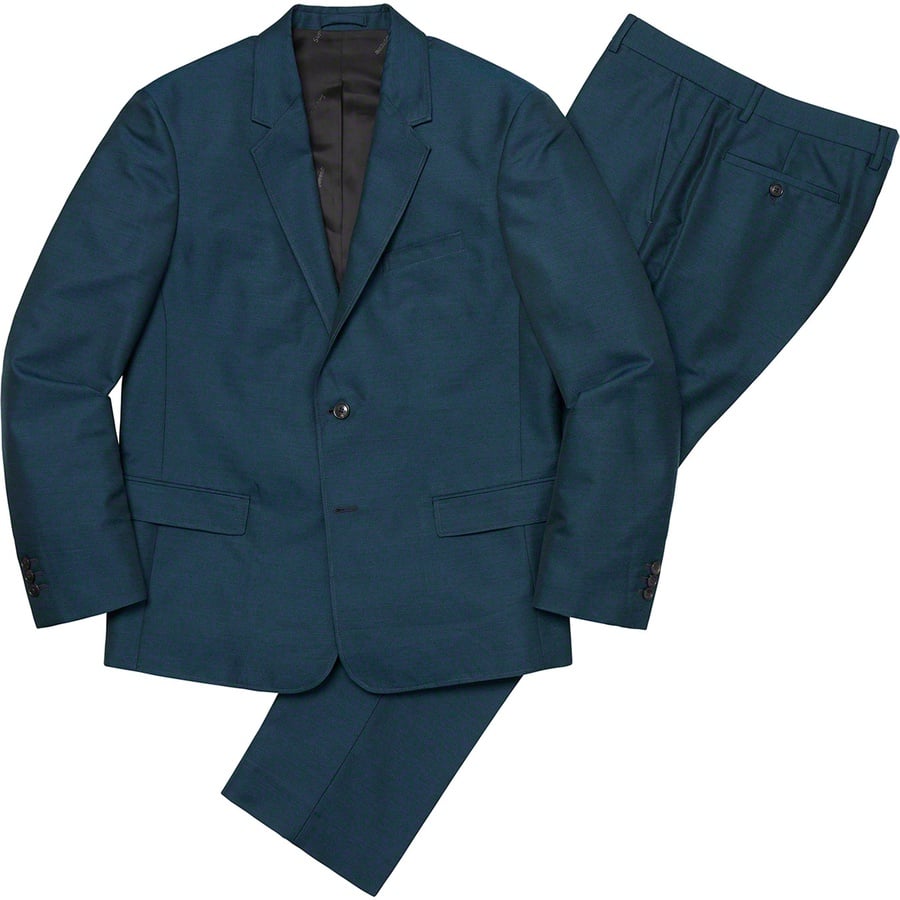 Details on Sharkskin Suit Blue from fall winter
                                                    2019 (Price is $598)