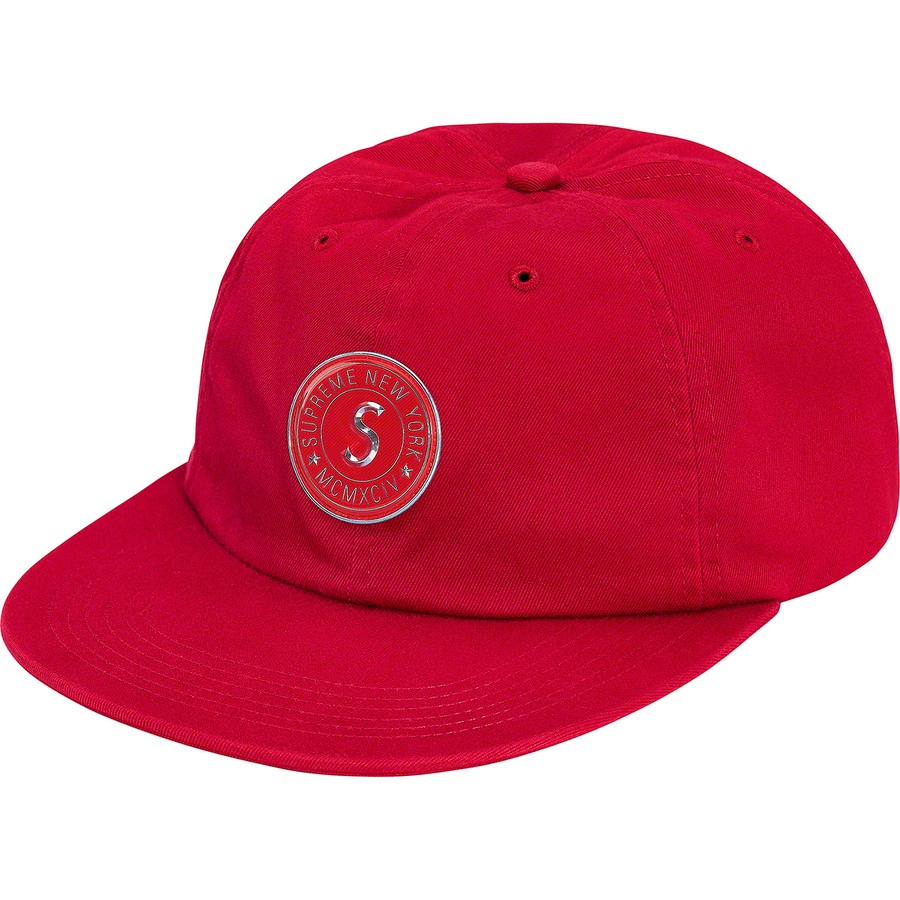 Details on Chino Twill Gel S Logo 6-Panel Red from fall winter 2019 (Price is $48)