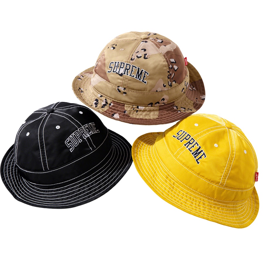 Details on Supreme Levi's Nylon Bell Hat from fall winter
                                            2019 (Price is $48)