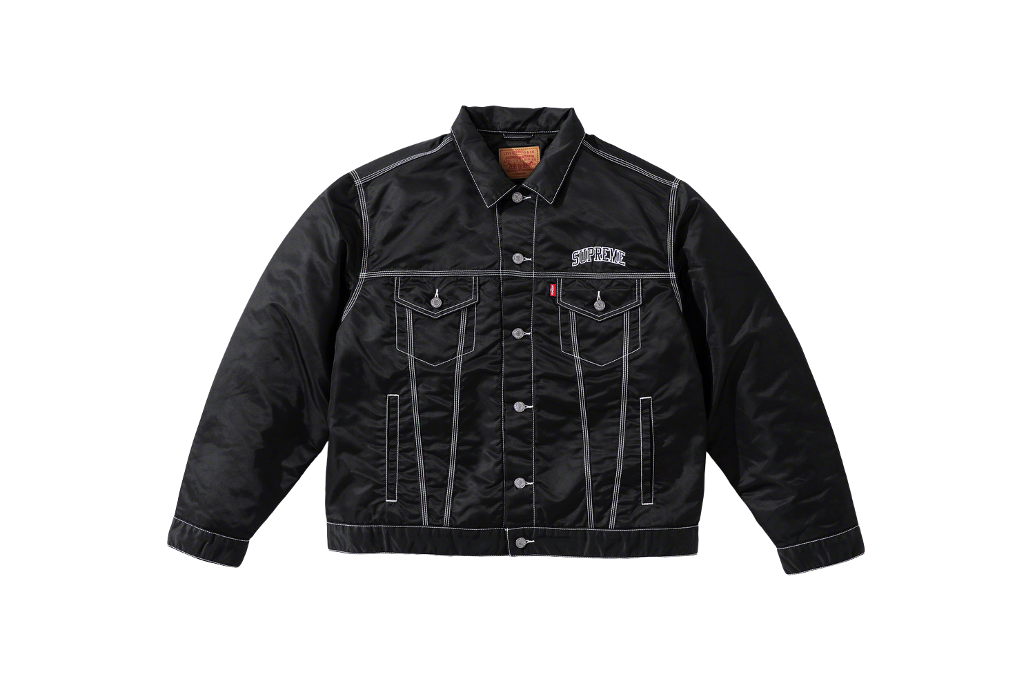 supreme levi's nylon trucker jacket