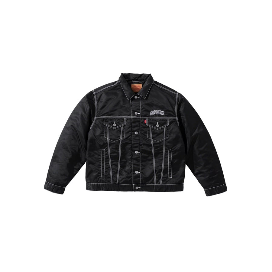 Details on Supreme Levi's Nylon Trucker Jacket  from fall winter
                                                    2019 (Price is $264)