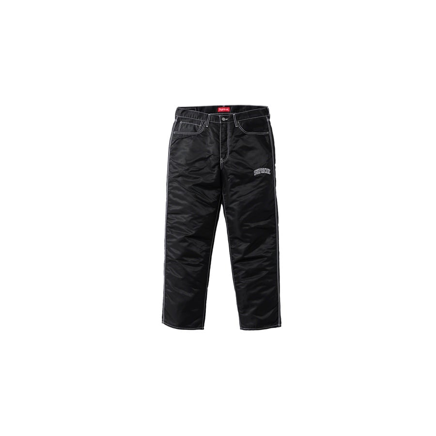 Details on Supreme Levi's Nylon Pant  from fall winter 2019 (Price is $168)