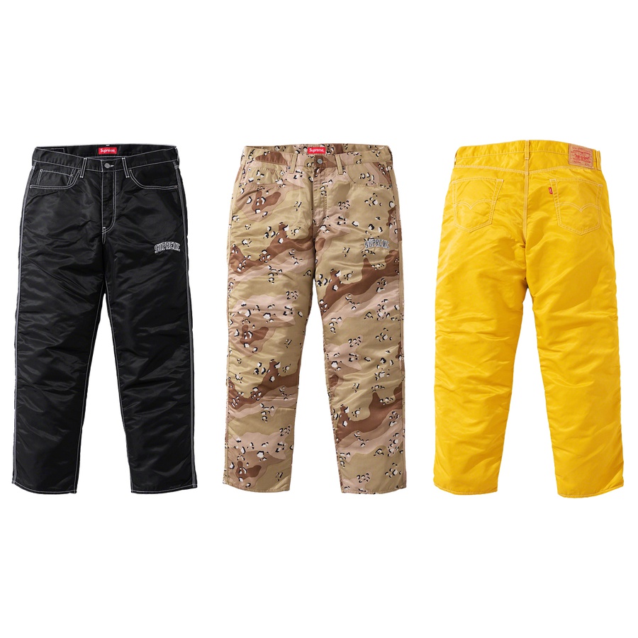 Supreme Supreme Levi's Nylon Pant releasing on Week 9 for fall winter 19