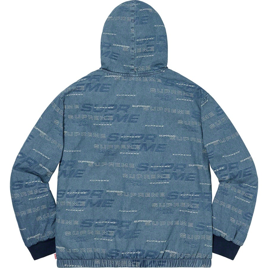 Details on Reversible Dimensions Logo Denim Work Jacket Blue from fall winter
                                                    2019 (Price is $198)