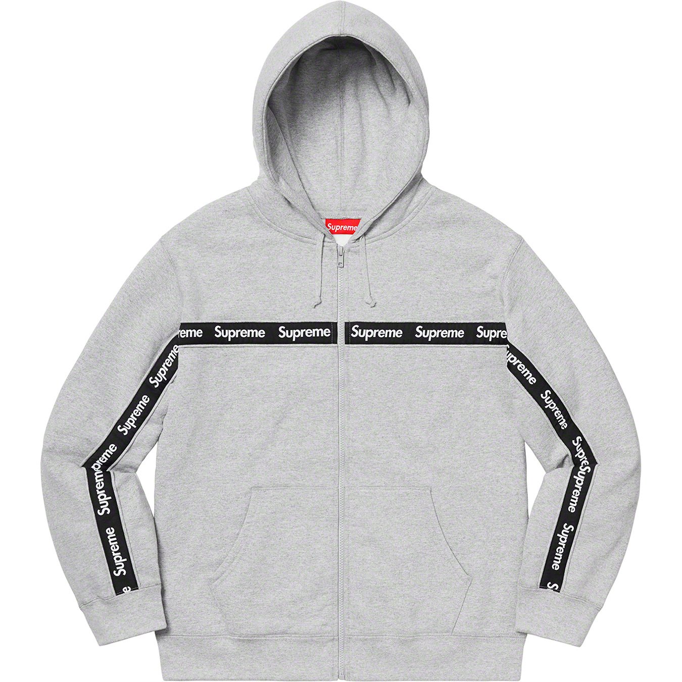 Text Stripe Zip Up Hooded Sweatshirt - fall winter 2019 - Supreme